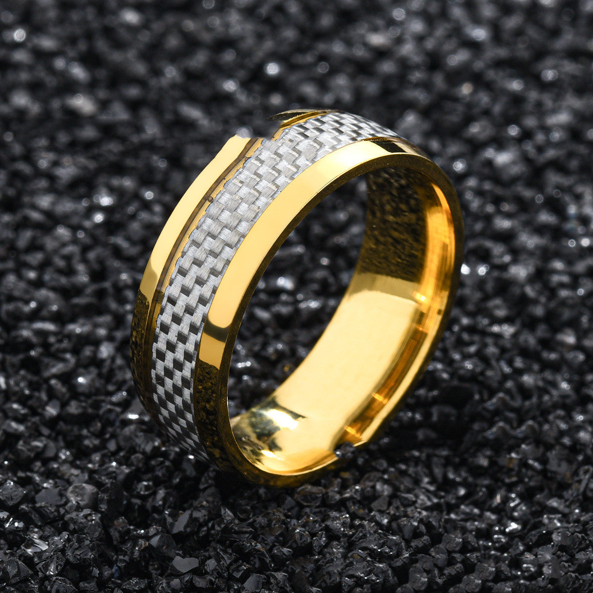 Fashion Carbon Fiber Ring