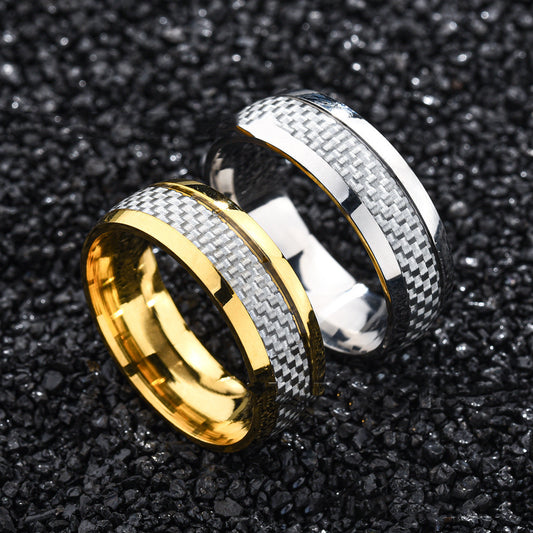 Fashion Carbon Fiber Ring