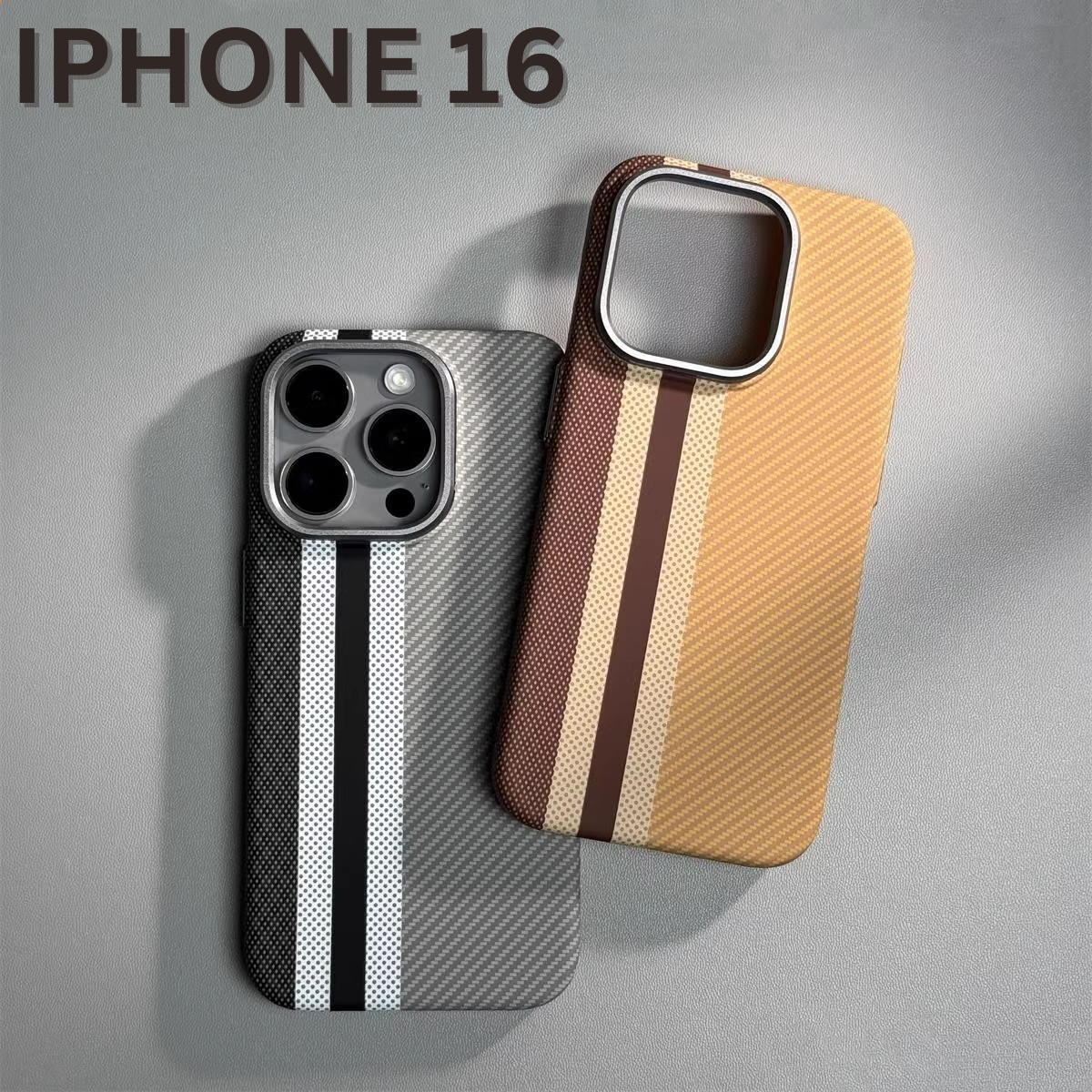 New iPhone 16 Colored Magsafe Carbon Fiber Case