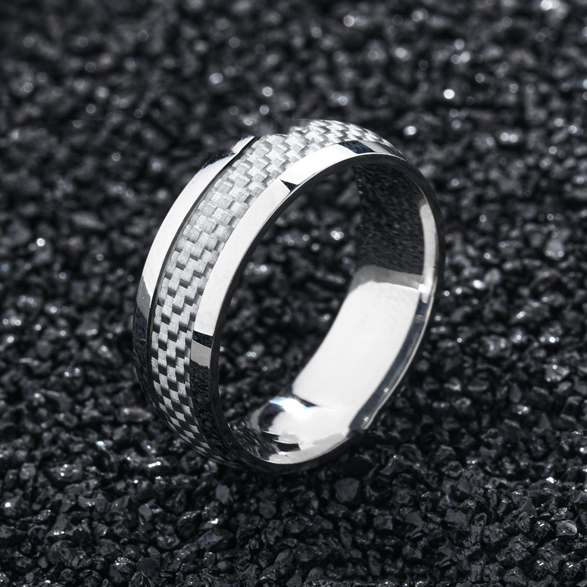 Fashion Carbon Fiber Ring